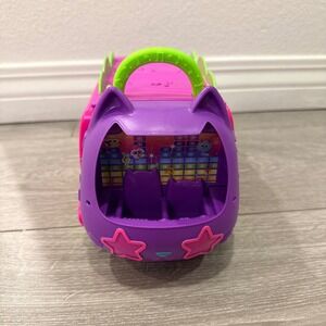 Gabby's Dollhouse Celebration Party Bus Pink Purple Transforming Toy Kids OS